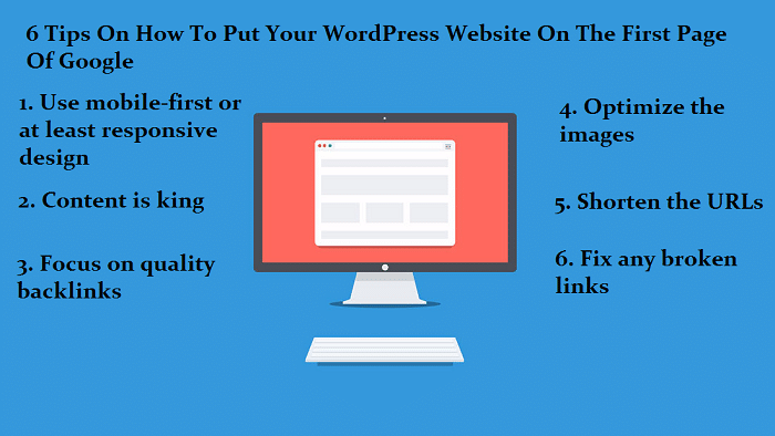 将您的wordpress网站放在google第一页上的6个技巧